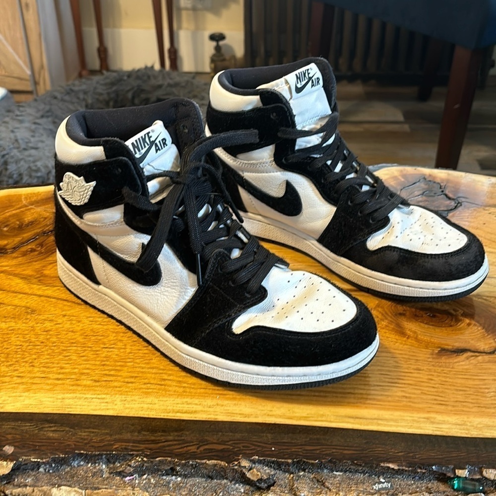 Nike Air Jordan’s 1 mid split panda black & white size 8.5 retro CD0461-007